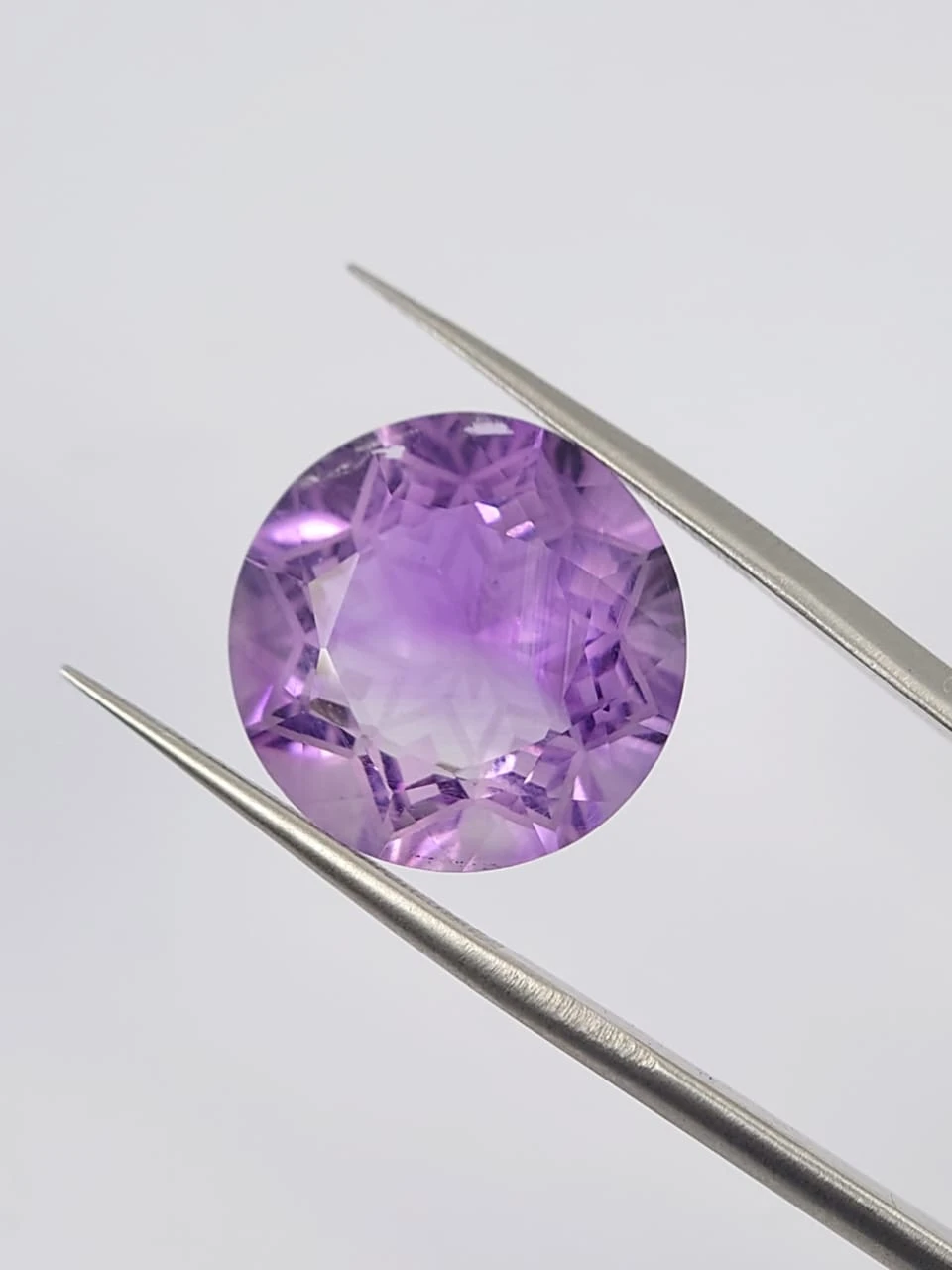 13.75ct Amethyst Round Cut Loose Gemstone From Nigeria — view 3